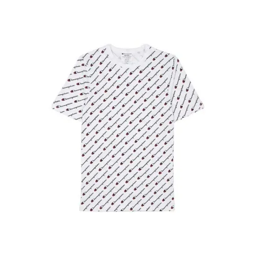 Champion Straight T Shirt US Version Unisex White