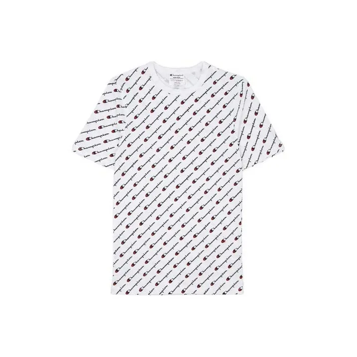 Champion Straight T Shirt US Version Unisex White-0
