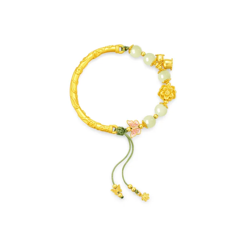 Central Fashion Bracelets Pale Greenish White Jade Women's-0