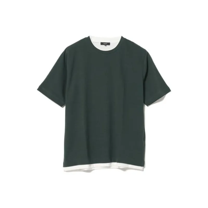 Beams T Shirts Men Army Green-0
