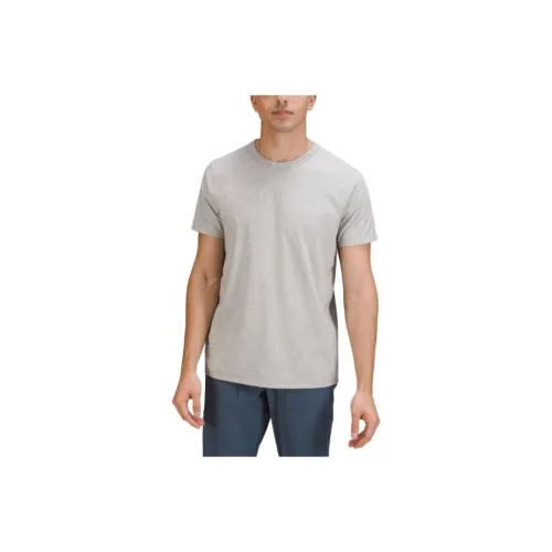Lululemon The Fundamental T-Shirts Men Mixed Color Silver Drop