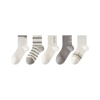 MIIOW Mid Calf Socks Men's 5 Pack