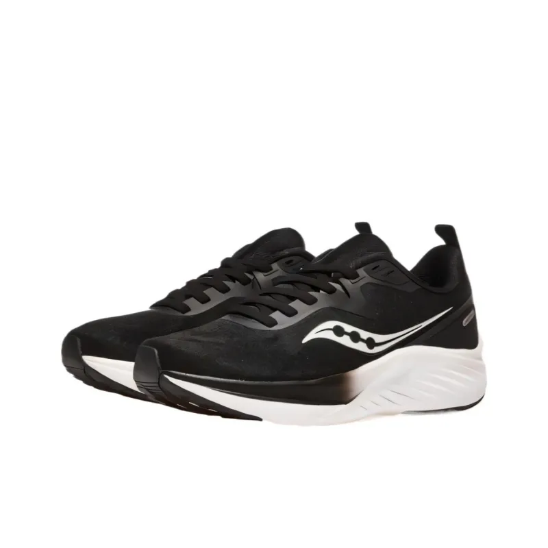 Saucony LANCER 3 Abrasion Resistant Low Top Running Shoes Unisex Black-2