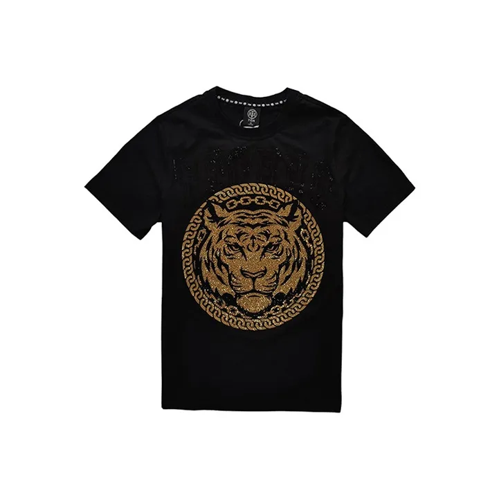 TCH T Shirts Unisex Black Base Gold Logo-0