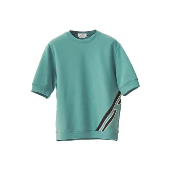 HERMES T Shirt Men's Porcelain Blue