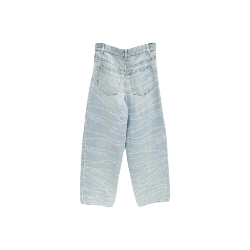 CHANEL 25P Spring Summer Preview Collection Jeans Women's Blue White-1
