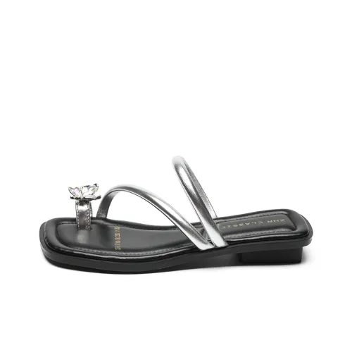 ZHR Rubber Sole Quiet Slip Resistant Slide Slippers Women's