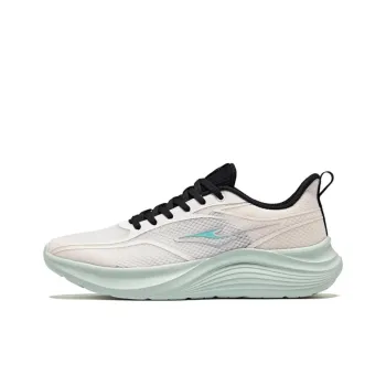 Erke Breathable And Wear resistant Low Top Casual Running Shoes Men's White Green
