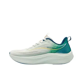 QIAODAN Anti Slip Wear Resistant Low Top Casual Running Shoes Men's Green