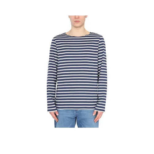 SAINT JAMES Striped Crewneck T Shirt