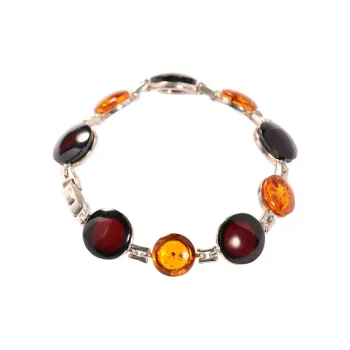 S&A S925 Silver Amber Bracelets Women's
