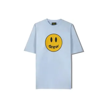 Drew House Smiley Collection T Shirt Unisex Light Blue