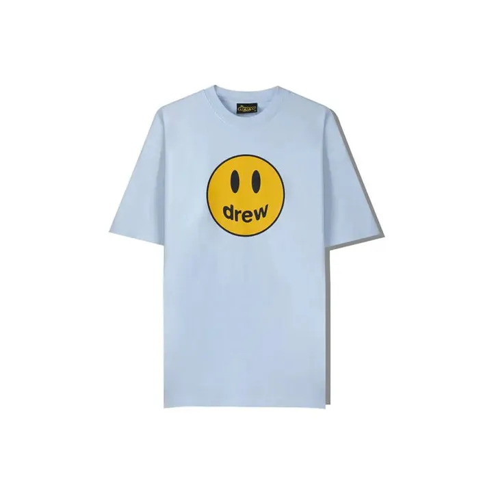 Drew House Smiley Collection T Shirt Unisex Light Blue-0