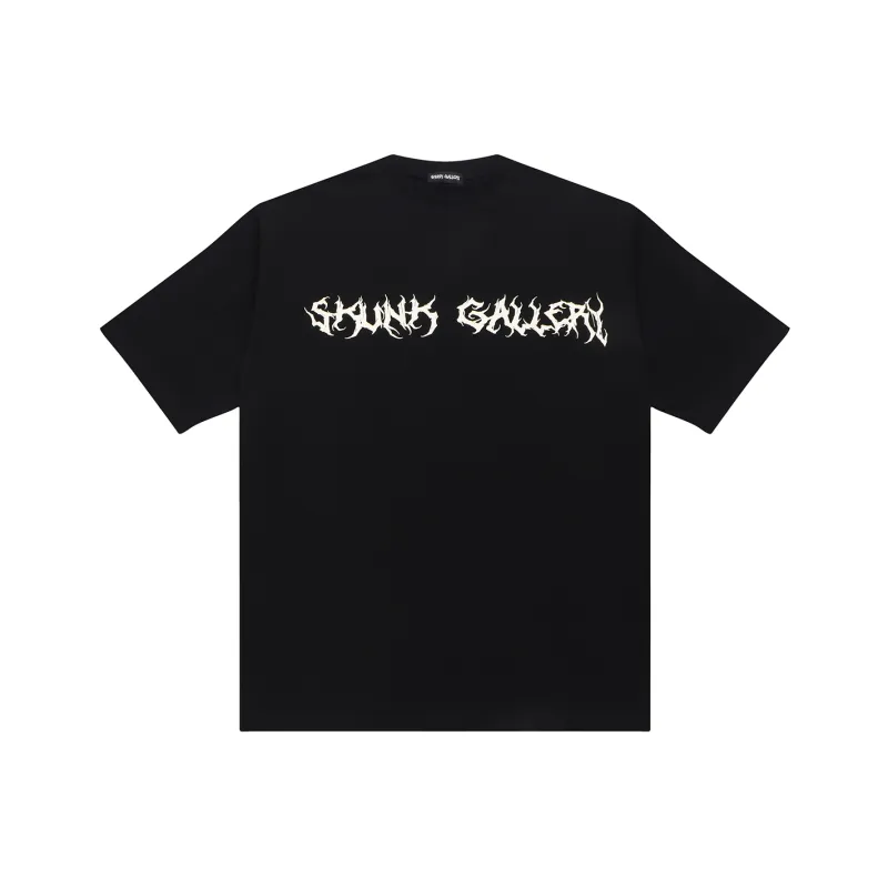 SKUNK GALLERY Short Sleeved T Shirts Unisex Black-0