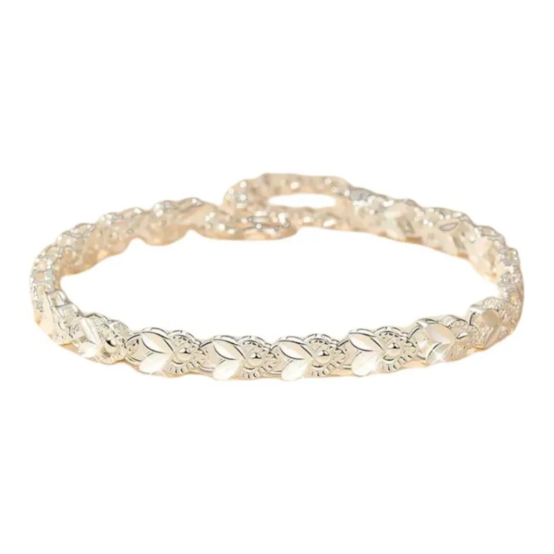 U state 999 Fine Silver Pure Silver Bracelets Women's-0