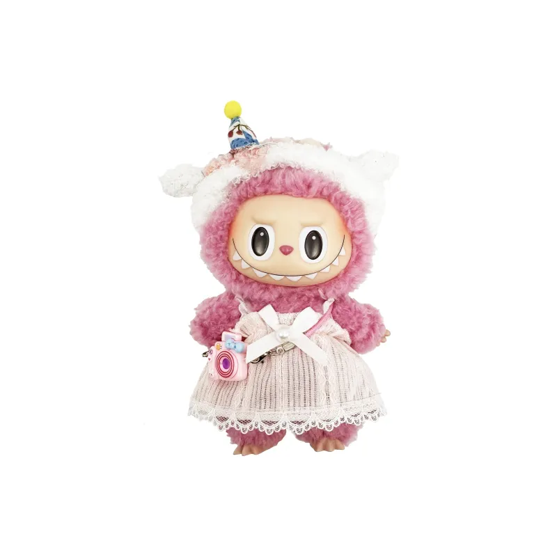 [Modified Doll] POP MART POP MART Labubu THE MONSTERS Litchi Berry, Peach Milu Hang Tag Box 17cm-0