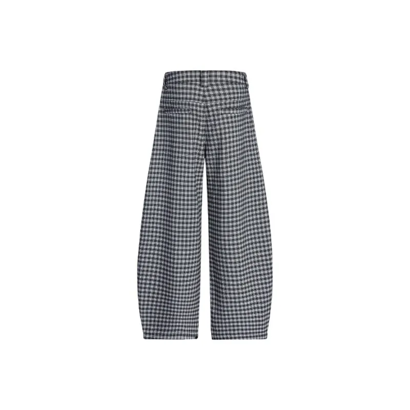 Shuhao Bai Casual Pants Women's American Plaid-1