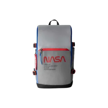 ZARA NASA Collaboration Polyester Backpack Men's Silver
