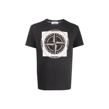 STONE ISLAND T Shirts Men Gray