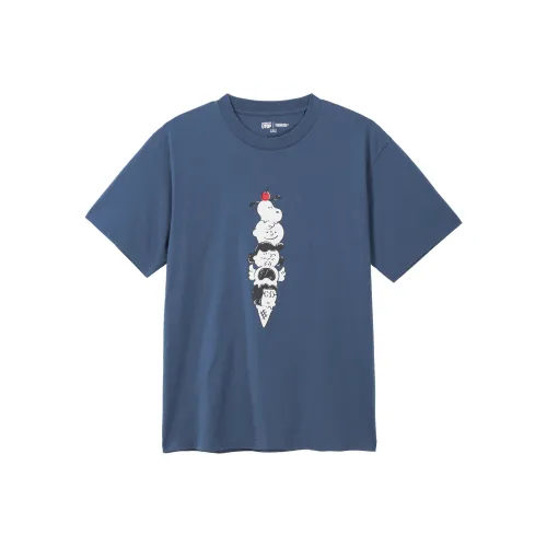 UNIQLO x Peanuts T Shirt Unisex Royal Blue