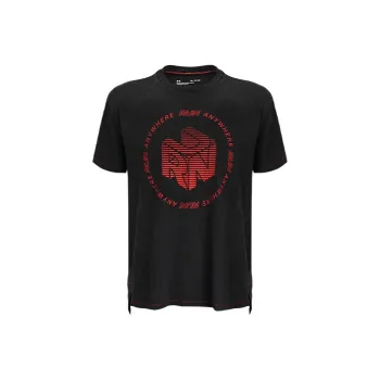 Under Armour Drop Shoulder Sleeve T Shirt Men's Black