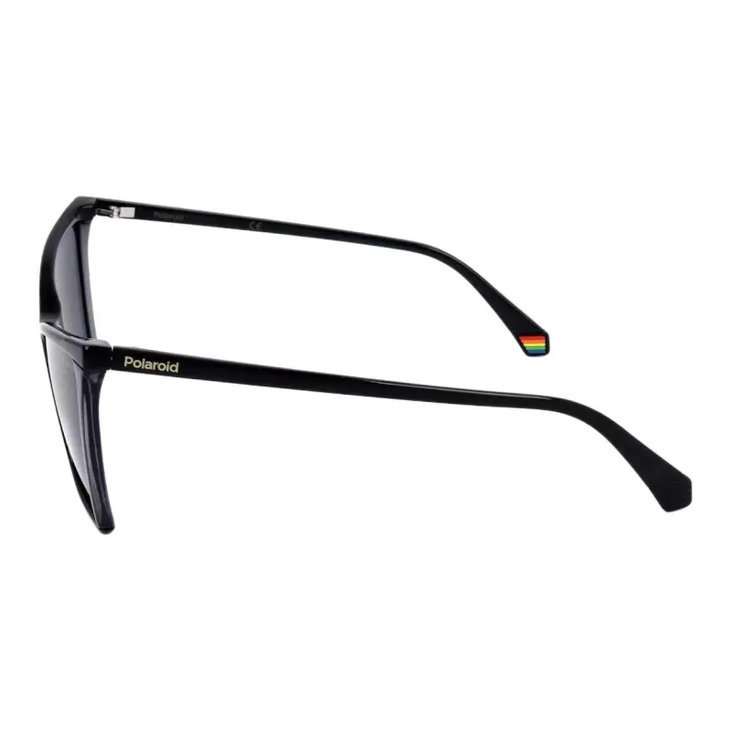 Polaroid Plastic Irregular Shape Sunglasses Women's Black-1