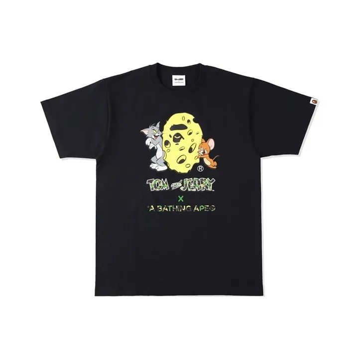 A BATHING APE x TOM AND JERRY Ape Head Series T Shirt Men's-0