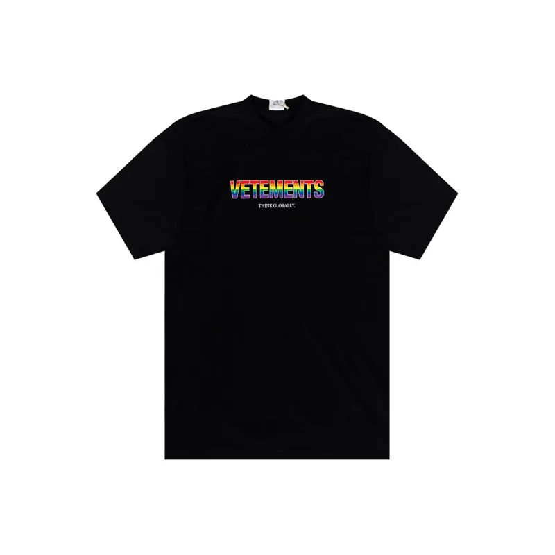 Vetements Rainbow Logo T Shirt-0