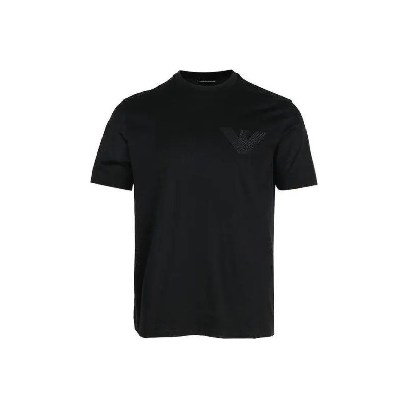 EMPORIO ARMANI T Shirts Men Black-0