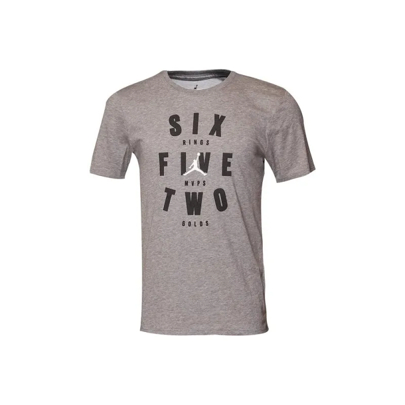 Jordan T Shirts Men Gray-0