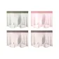 99040-D Set-Color Block Ice Silk Pants-Pea Green+Light Pink+Khaki+Khaki (4 Pack)