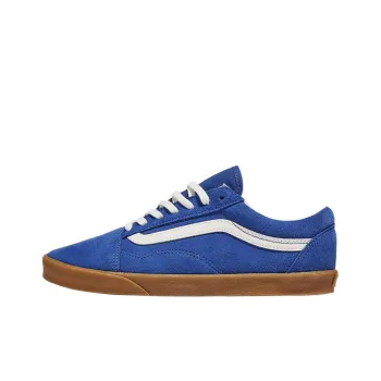 Vans Old Skool Lowpro Low Top Skateboard Shoes Women's Blue