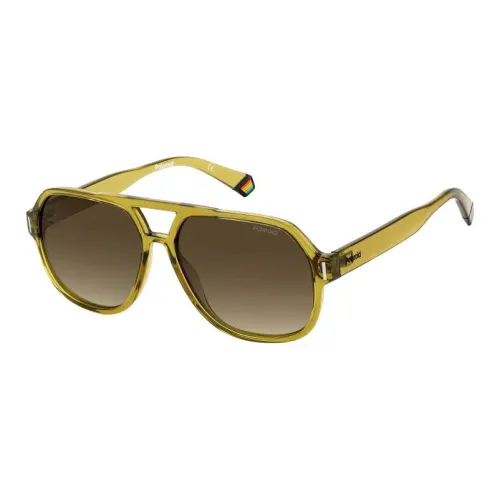 Polaroid Polycarbonate Resin Aviator Sunglasses Unisex Brown
