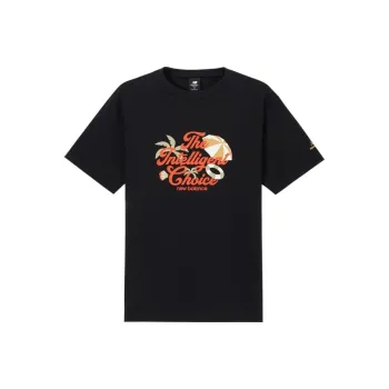 New Balance Drop Shoulder Sleeve T Shirt Men's Black