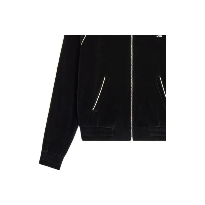 CELINE Triomphe Tracksuit Jacket In Velvet Jersey-4