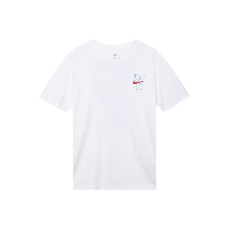Nike T Shirts Men White-0