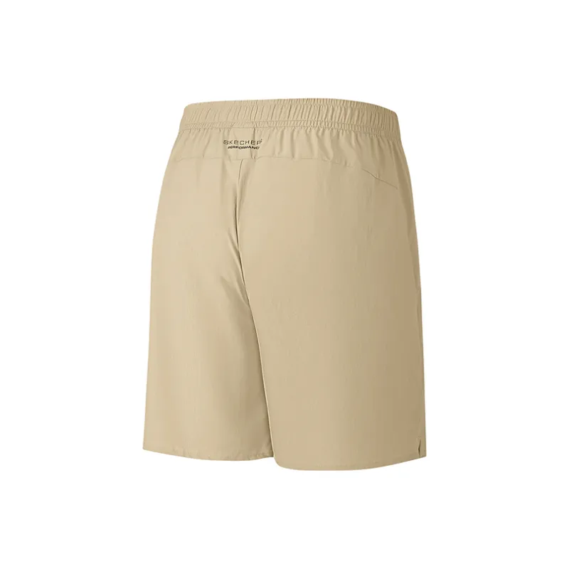 Skechers GODRI SS25 Sports Shorts Men's Chestnut Gold-1