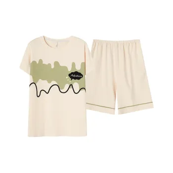 MADALLO Pajama Set Men's Green Yellow