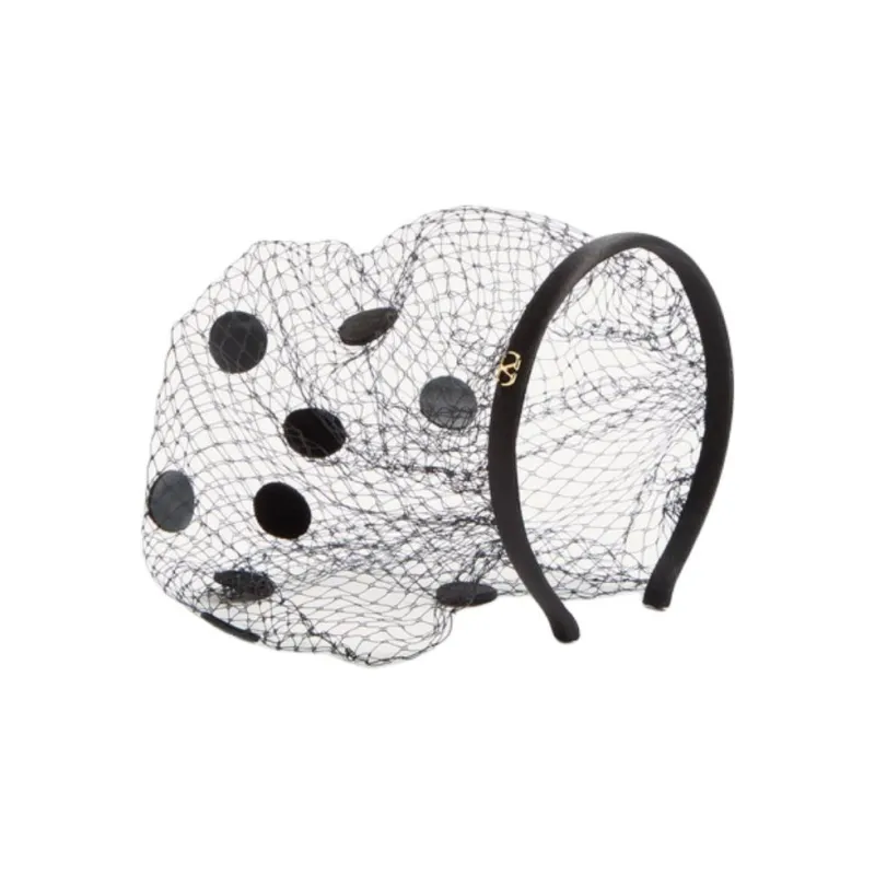 Valentino Viscose Headbands Women's Black-0