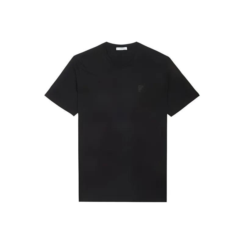 VERSACE Logo Patch Crewneck T Shirt-0
