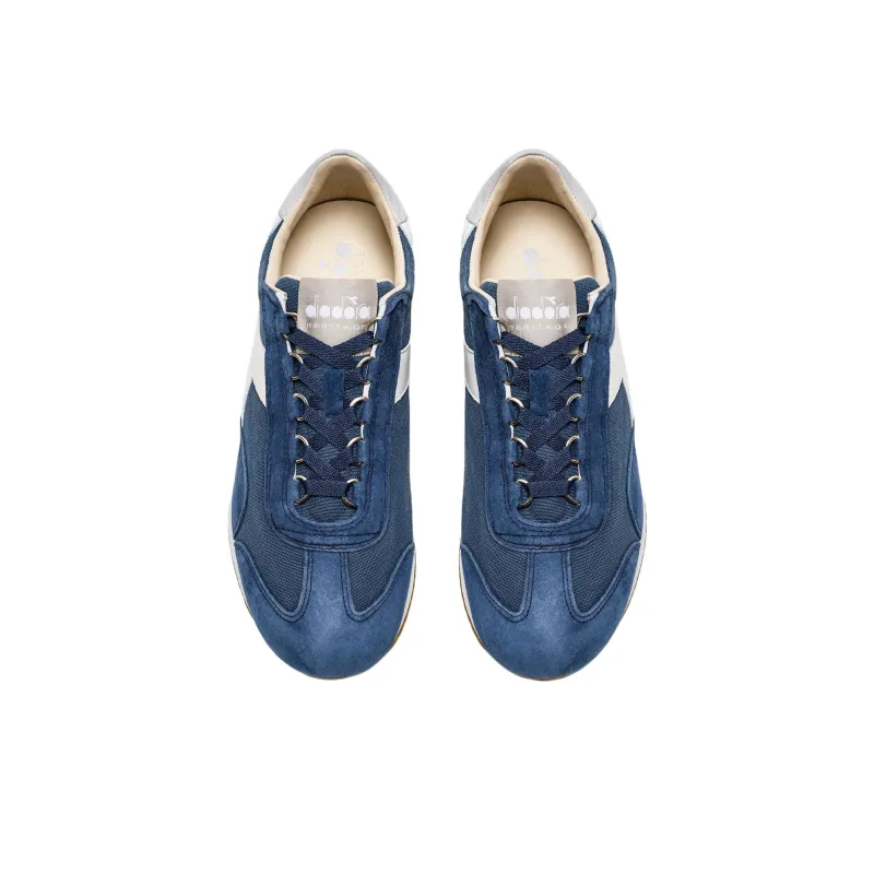Diadora Equipe H Anti Slip Wear Resistant Low Top Running Shoes Men's Blue-4