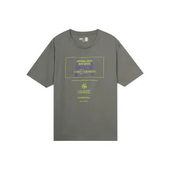 UNIQLO T-Shirts Men Lead Gray