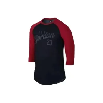 Jordan 23 Raglan T Shirt Men's Black Red