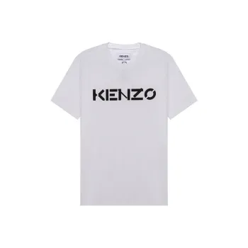 KENZO Letter Logo T Shirts Men White