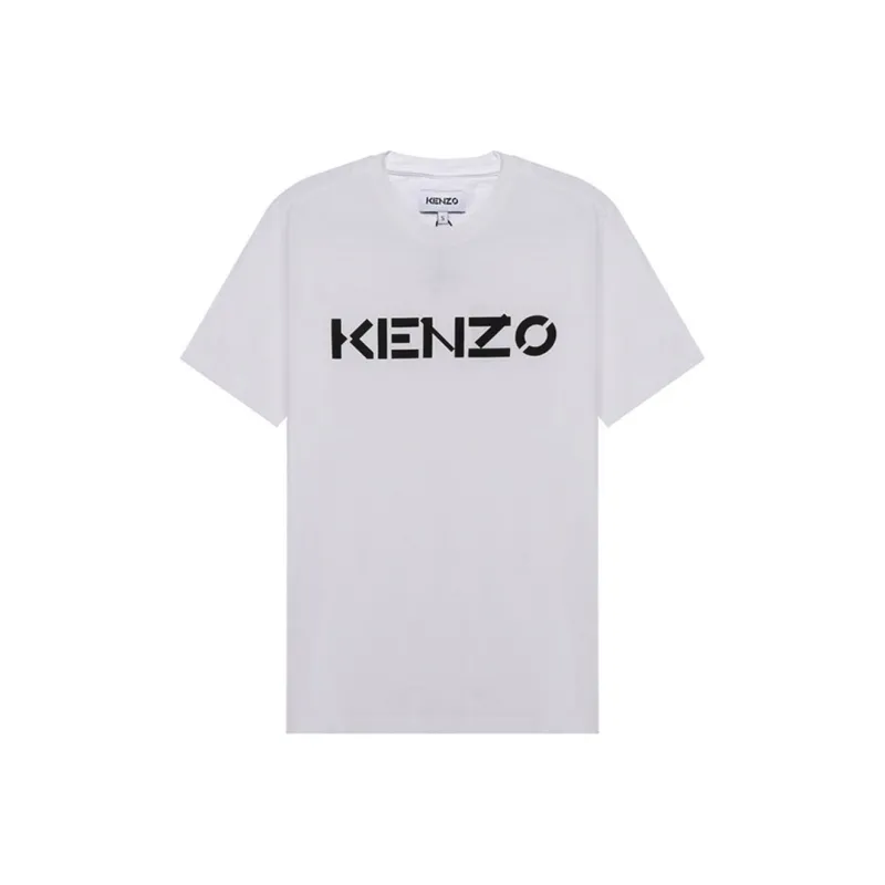 KENZO Letter Logo T Shirts Men White-0
