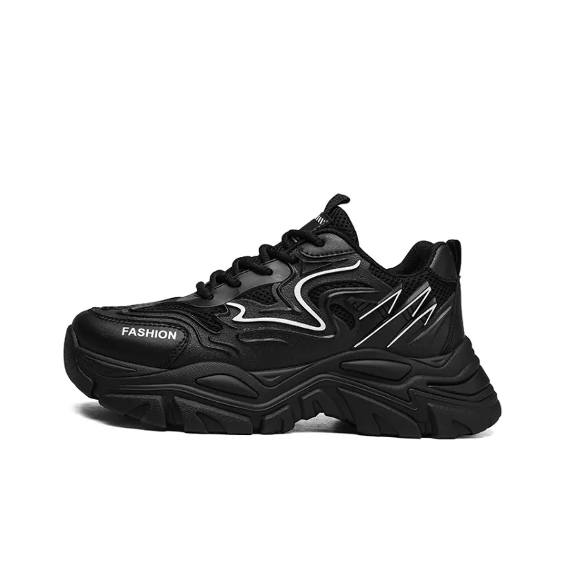 Boogie Bear Breathable Height Increasing Low Top Chunky Sneakers Men's-3