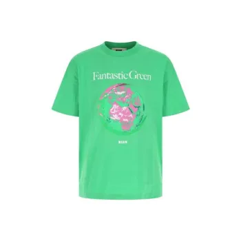 MSGM T-Shirts Men Green