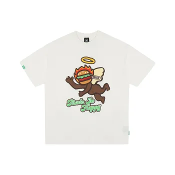 MAKE HAPPINESS Straight T-Shirt Unisex White