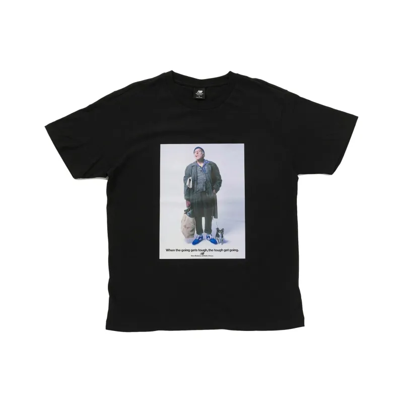 New Balance Set in Sleeve T Shirt Unisex Black-0