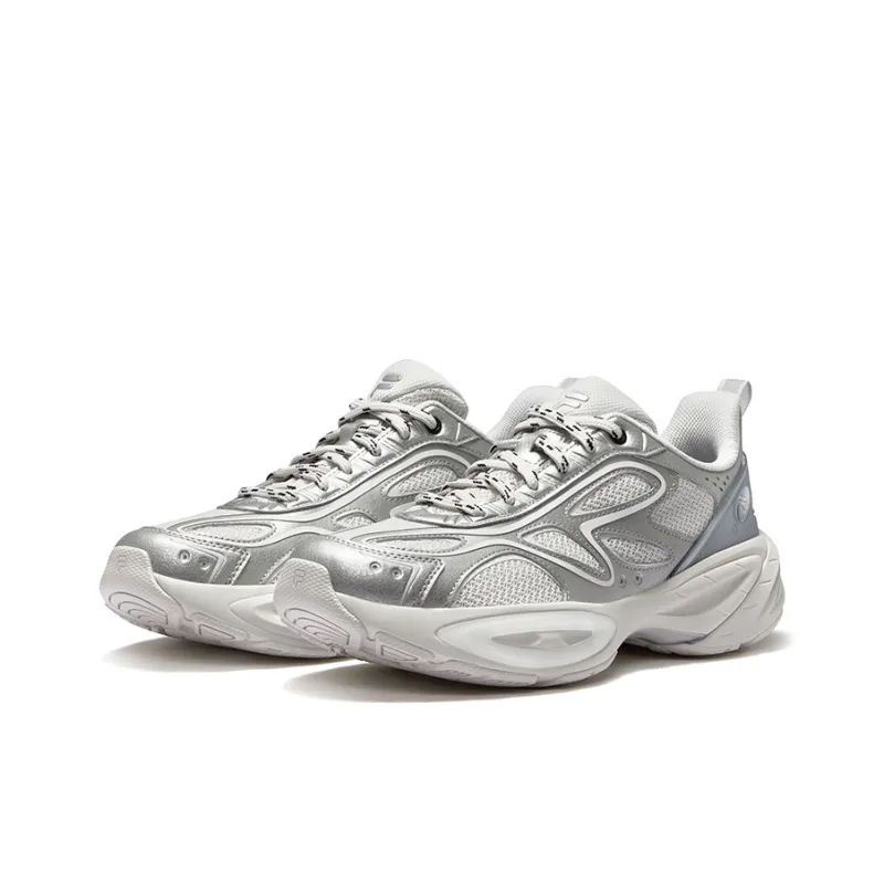 FILA FUSION BUZZARD II Meteorite Shoes 2nd Generation Low Top Chunky Sneakers Men's White Gray-1